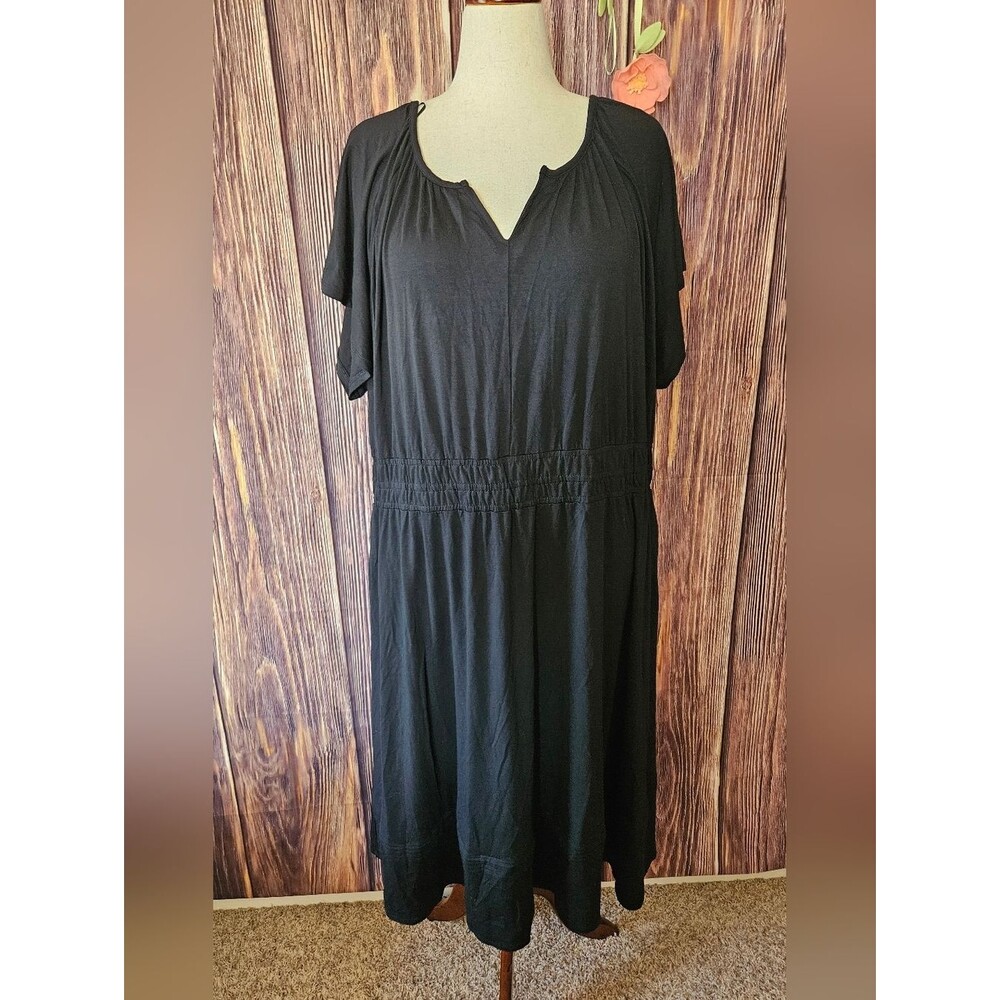 NWT Cynthia Rowley Jersey Knit Midi Dress With Pockets Plus Size 3X